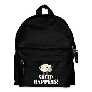 SHEEP HAPPENS - c'est comme ça - Sac à dos Enfant - noir - Devant