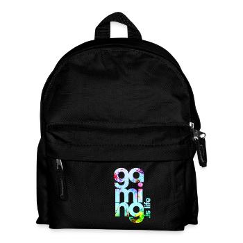 Gamer - Kinder Rucksack - Schwarz - Vorne