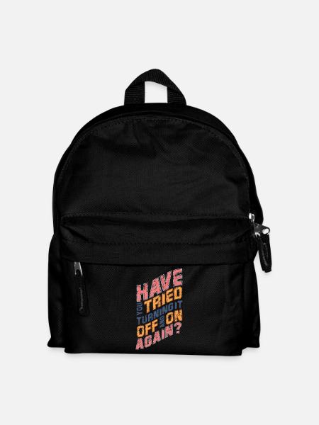 Funny saying IT Nerd Geek Computer Humor - Kids' Backpack - black