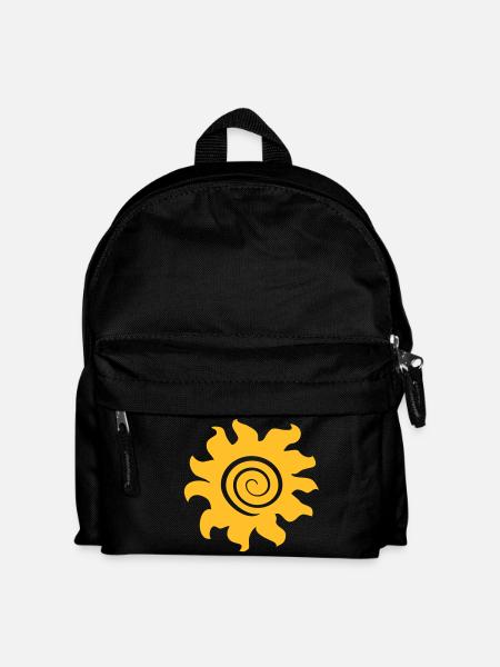 sonne - Kinder Rucksack - Schwarz