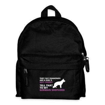 berger allemand - Sac à dos Enfant - noir - Devant