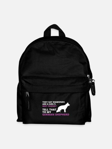 German shepherd - Kids' Backpack - black