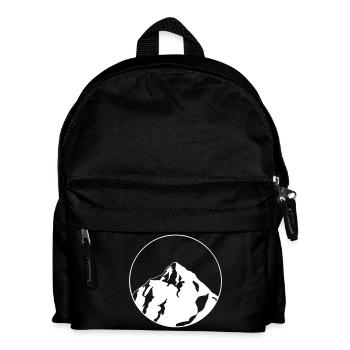 grande montagne en cercle - Design - Sac à dos Enfant - noir - Devant