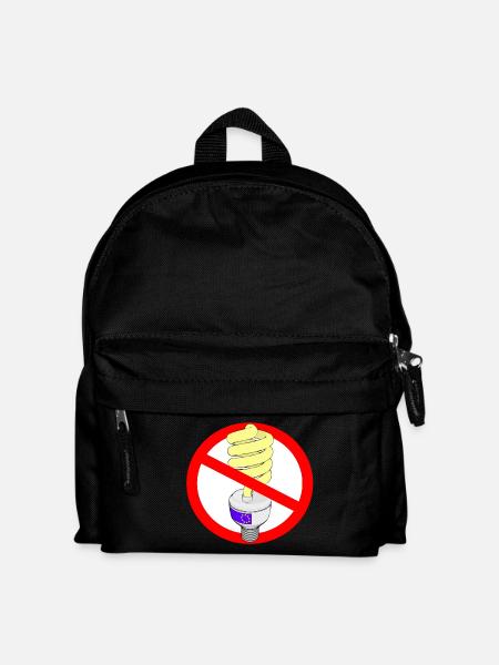 energy saving lamp - Kids' Backpack - black