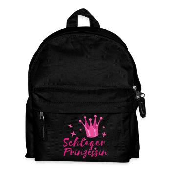 Schlager Prinzessin Statement Volksmusik Fan - Kinder Rucksack - Schwarz - Vorne