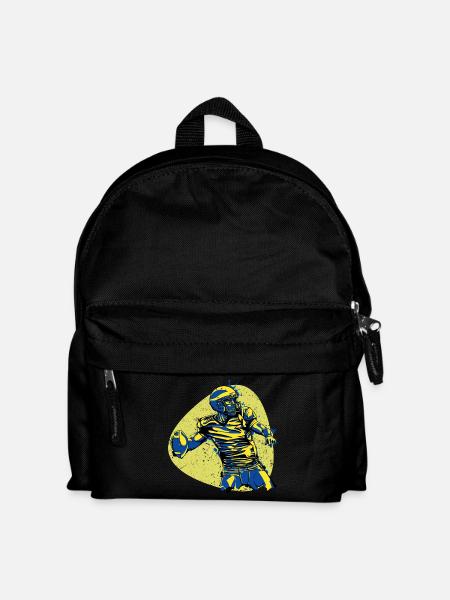 American Football hero quarterback winner vintage - Kids' Backpack - black