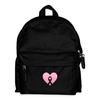 Rosa Herz mit Gewissensbogen - Kinder Rucksack - Schwarz - Vorne
