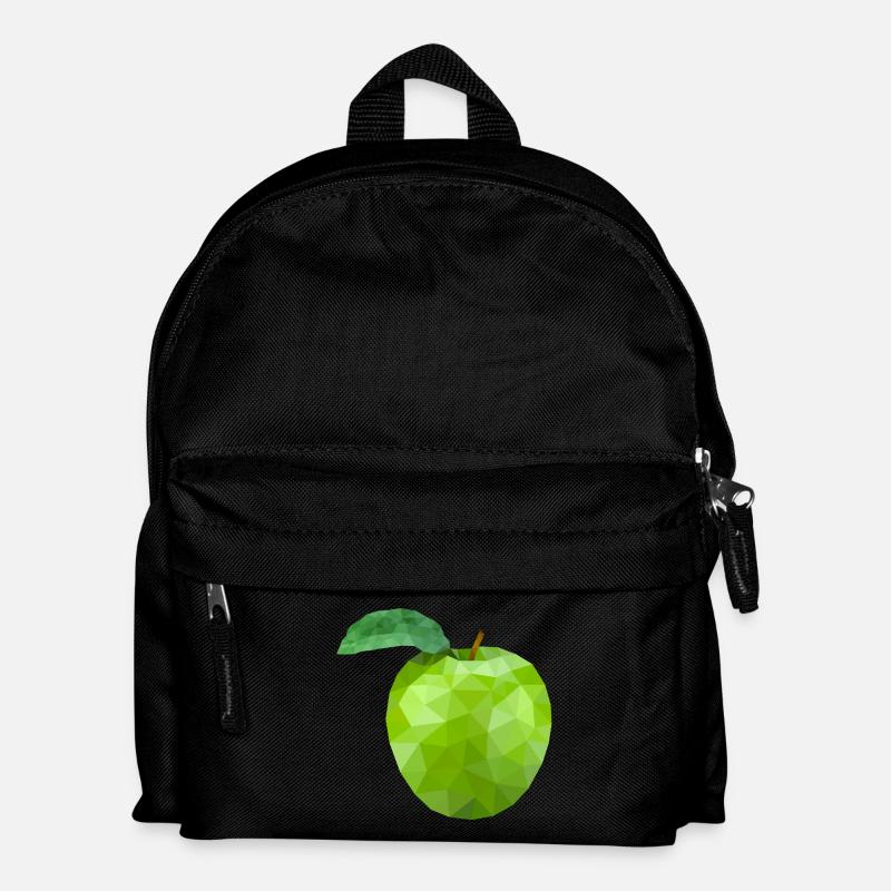 Apfel - Kinder Rucksack - Schwarz