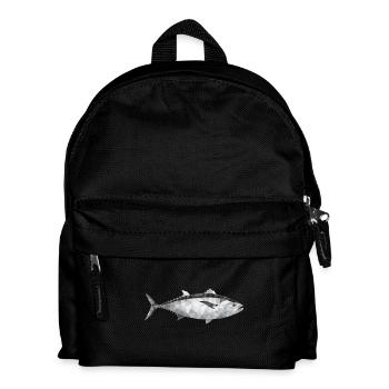 Fisch - Kinder Rucksack - Schwarz - Vorne