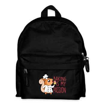 Baking squirrel - Kids' Backpack - black - Front
