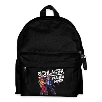Schlager Party Celebrate Dancing Pop Party Music - Kids' Backpack - black - Front