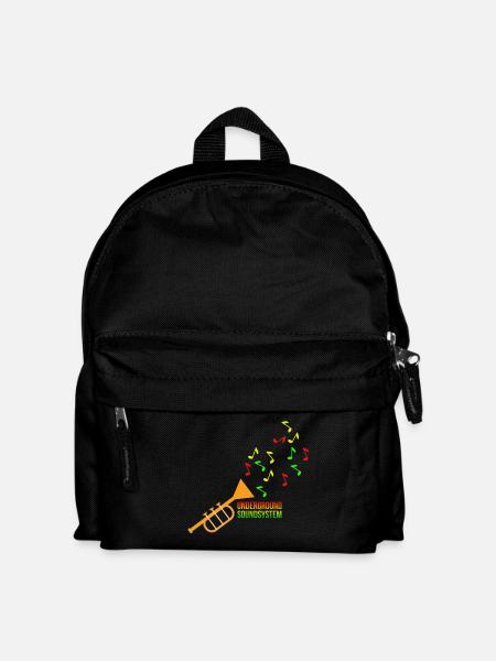 Untergrund Soundsystem Trompete - Kinder Rucksack - Schwarz