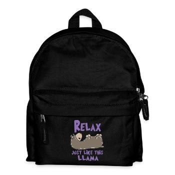Relax Lama - Kids' Backpack - black - Front