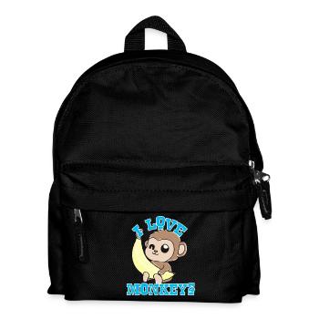 monkeys - Kids' Backpack - black - Front