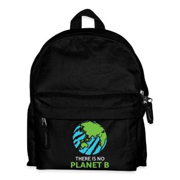 Klimaschutz Umwelt Planet Erde Klima Klimapolitik - Kinder Rucksack - Schwarz - Vorne