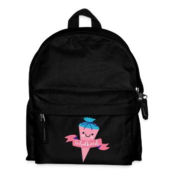 Schultüte in rosa - Kinder Rucksack - Schwarz - Vorne