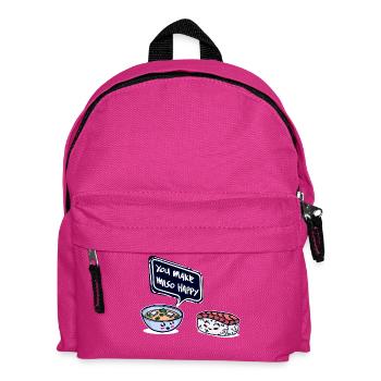 Sushi Miso Suppe Lieblingsessen Essen Mahlzeit - Kinder Rucksack - Fuchsia - Vorne