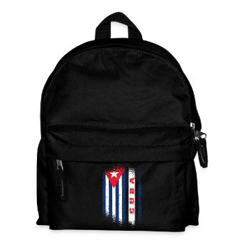Kuba Flagge / Cuba Geschenk Karibik Havanna - Kinder Rucksack - Schwarz - Vorne