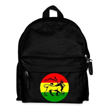 Lion de Juda dans le style rastafari - Sac à dos Enfant - noir - Devant