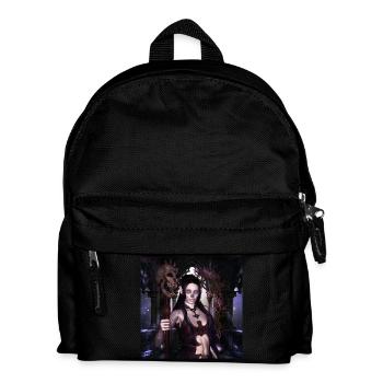 The dark princess with skulls. - Kids' Backpack - black - Front