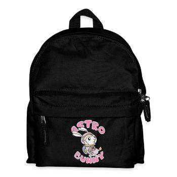 Astronaut bunny - Kids' Backpack - black - Front