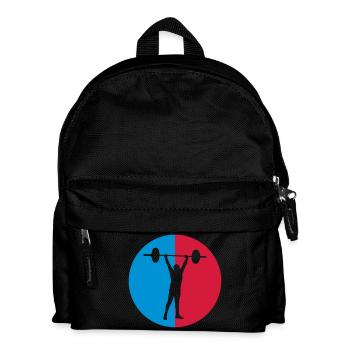 Strength training / Krafttraining / Musculation - Kids' Backpack - black - Front