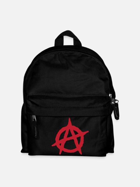 Anarchie Symbol Anarchie Anarchie Anarchie - Kinder Rucksack - Schwarz