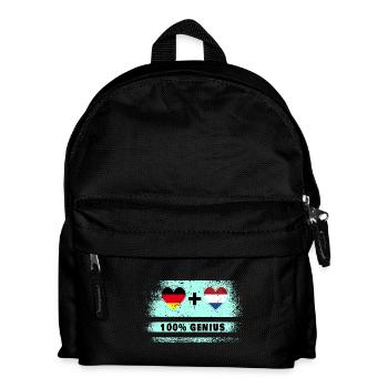 Germany and Netherlands 100% brilliant / Gift - Kids' Backpack - black - Front