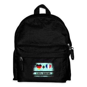 Allemagne et France 100 % génial / cadeau - Sac à dos Enfant - noir - Devant
