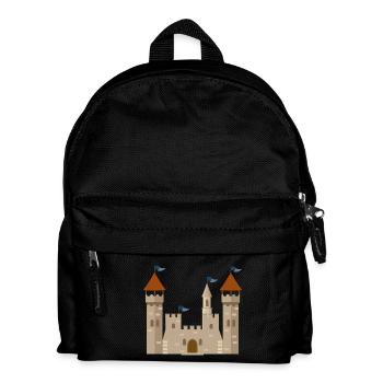 ritterburg - Kinder Rucksack - Schwarz - Vorne