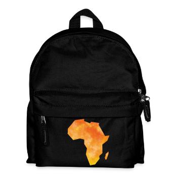 Karte Afrika - Kinder Rucksack - Schwarz - Vorne