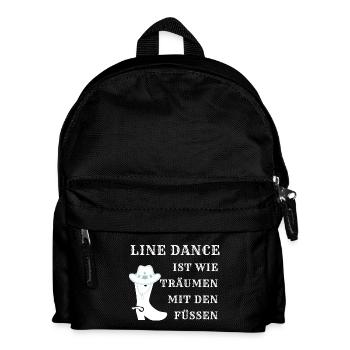 Line Dance ist wie Träumen mit den Füßen - Kinder Rucksack - Schwarz - Vorne
