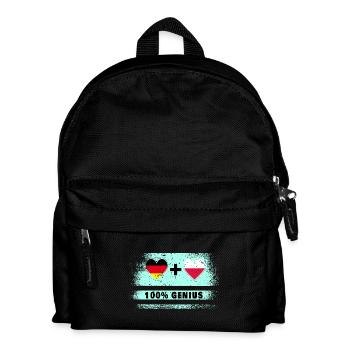 Germany and Poland 100% Ingenious / Gift - Kids' Backpack - black - Front