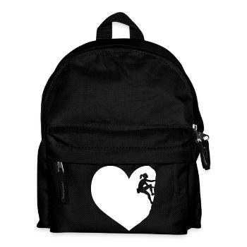 J'adore grimper dans le coeur d'un rocher d'alpinisme - Sac à dos Enfant - noir - Devant