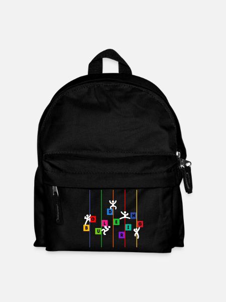 Boulder Escalade Alpinisme Drôle Drôle Sport - Sac à dos Enfant - noir