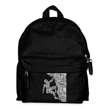 Mountaineers Boulder Climbers Climbing Rock Face - Kids' Backpack - black - Front