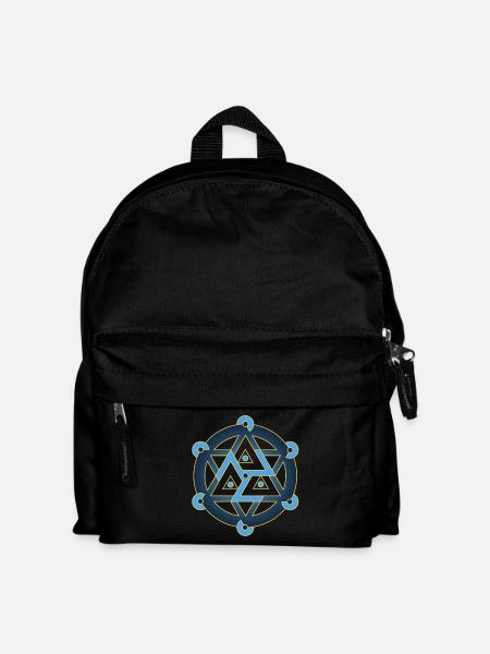 Antahkarana inside Merkabah, Sacred Geometry - Kids' Backpack - black