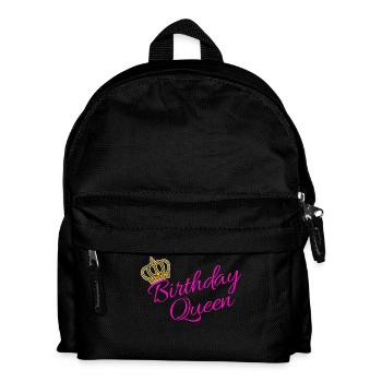 Geburtstag Königin Partnerlook Statement Cool - Kinder Rucksack - Schwarz - Vorne