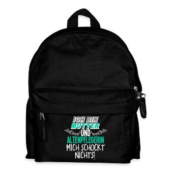 Mutter Altenpflegerin - Kinder Rucksack - Schwarz - Vorne