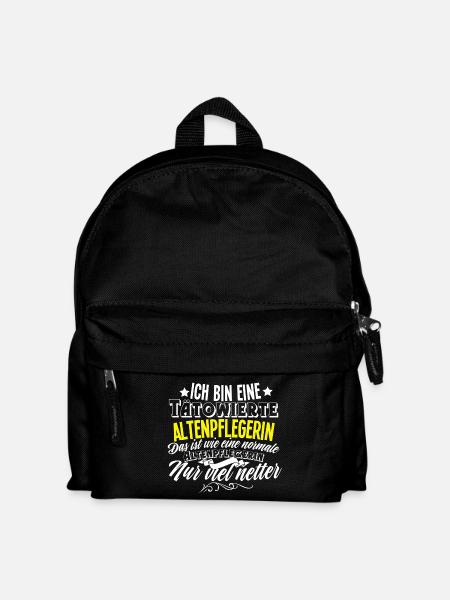 Altenpflegerin Tattoo - Kinder Rucksack - Schwarz