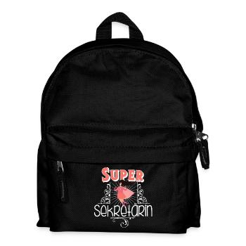Sekretärin - Kinder Rucksack - Schwarz - Vorne