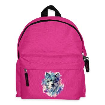 Wolf im Norden - Kinder Rucksack - Fuchsia - Vorne