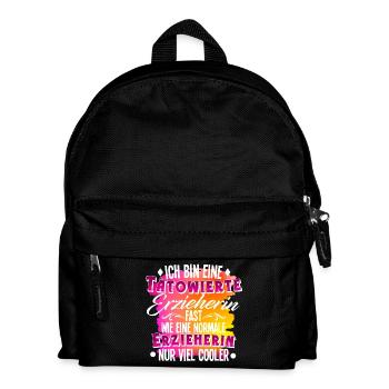 Erzieherin Tätowierung - Kinder Rucksack - Schwarz - Vorne