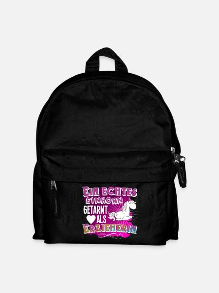 Erzieherin - Kinder Rucksack - Schwarz
