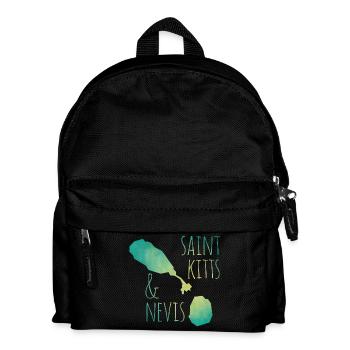 Saint Kitts and Nevis - Kids' Backpack - black - Front