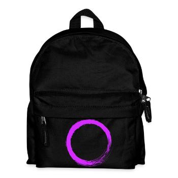 Vecteur cercle violet - Sac à dos Enfant - noir - Devant