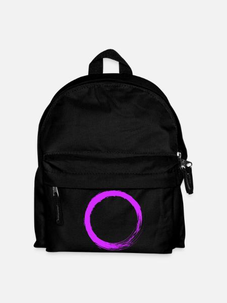 Kreis Lila Vektor - Kinder Rucksack - Schwarz