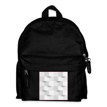 illusion d'optique - affiche - Sac à dos Enfant - noir - Devant