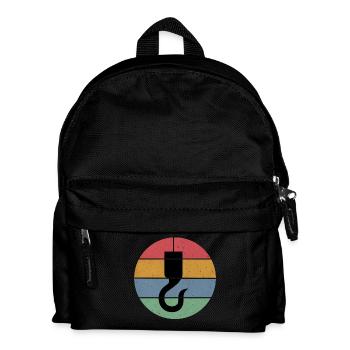 Opérateur de grue à crochet - Sac à dos Enfant - noir - Devant