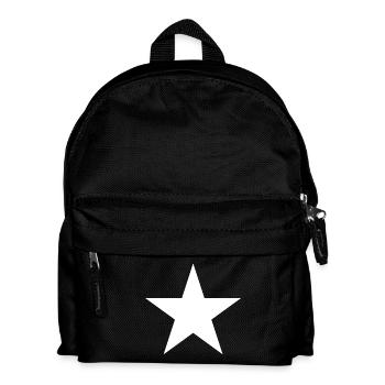 white star - Kids' Backpack - black - Front